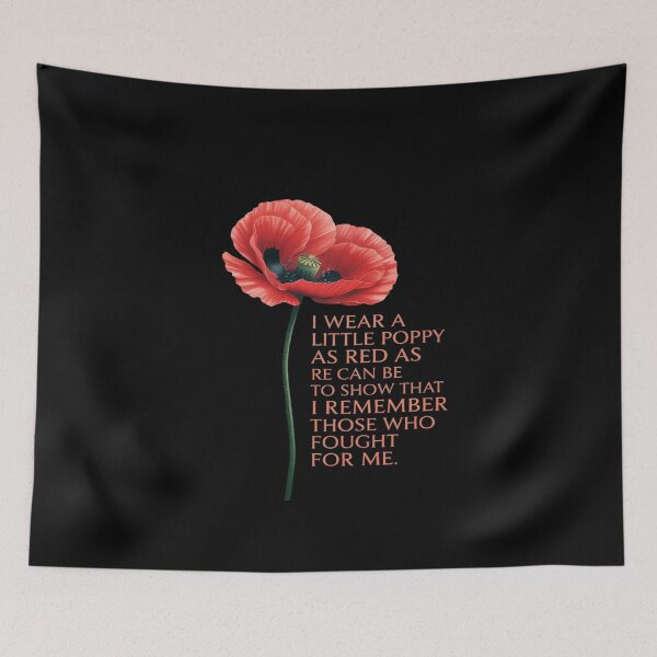 Item preview, Veterans Day USA Memorial Lest We Forget Red Poppy Flower designed and sold by KingsLife1994.