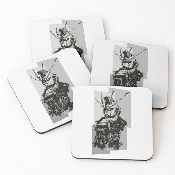 Item preview, Gundam head ink art grey designed and sold by sabartgunpla.