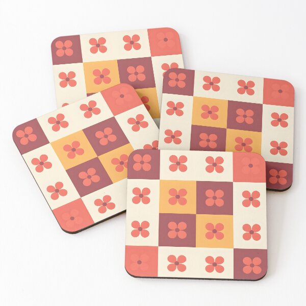 Artikelvorschau, Retro-Blumenmuster entworfen und verkauft von Prints and Lifestyle.