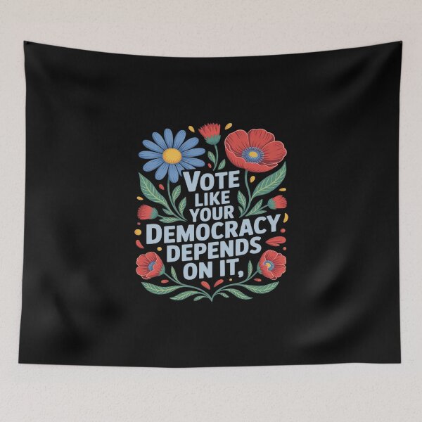 Item preview, Vote Like Your Democracy Depends On It Flower designed and sold by KingsLife1994.