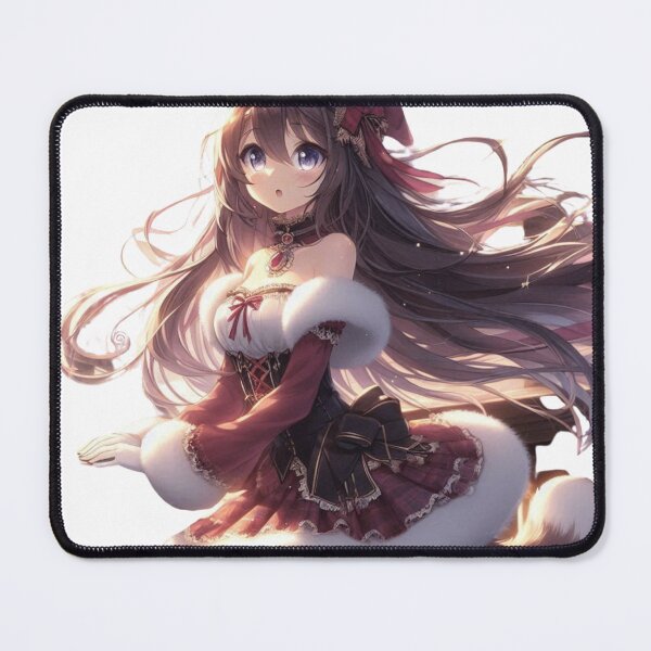 Item preview, Merry Christmas Anime Cute Girlfriend romantic getaway holiday with cat ears and tail Christmas Theme (silvergoldvisionary) designed and sold by SGVisionary.
