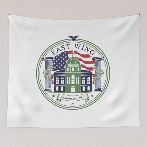 Item preview, East Wing Type of Guy Vintage USA Flag Collegiate Design designed and sold by Wear Sculpt.
