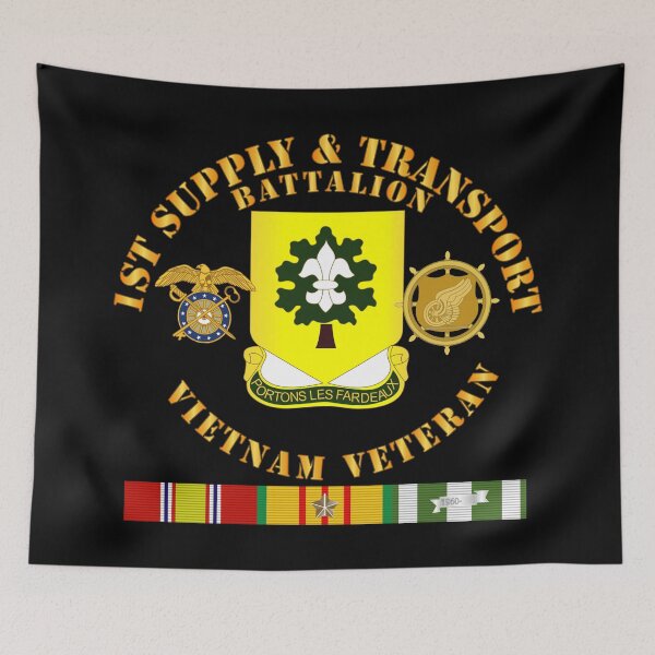 Item preview, Army - 1st Supply and Transport Battalion -  Vietnam Vet w Br w VN SVC designed and sold by Military Insignia Products.