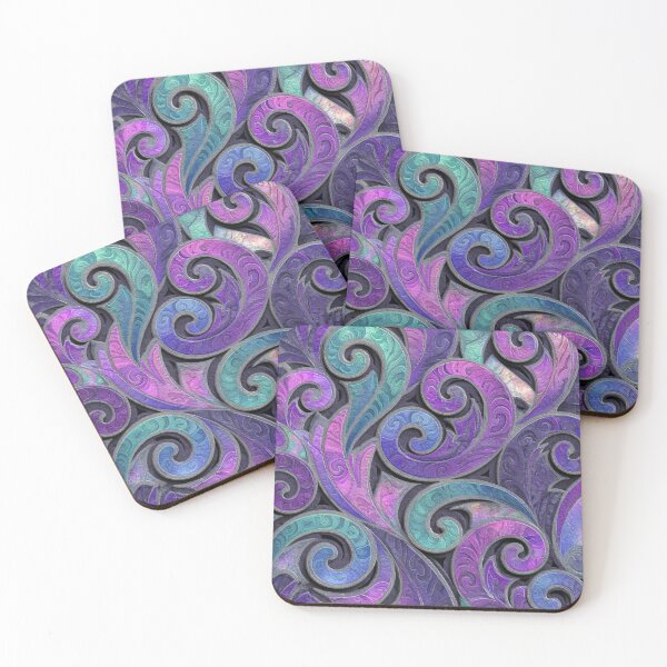 Item preview, New Zealand Māori Paua Pattern Koru Design 587 designed and sold by GrinGalore.