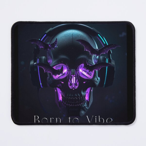 Item preview, Born to Vibe - Music Lover - Skull with Earphone designed and sold by Kalossa-JR.