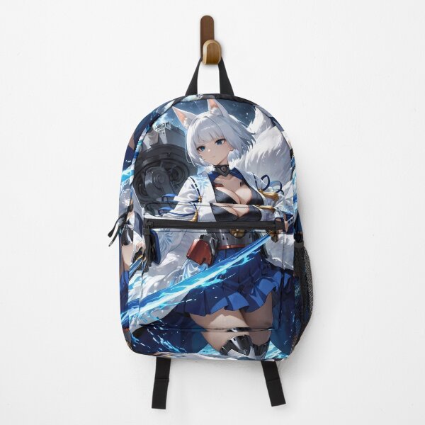 Item preview, Azur Lane Anime Kaga In Action Wielding Glowing Blade With Heroic Elegance designed and sold by CarlosBender.