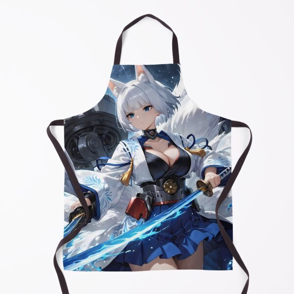 Item preview, Azur Lane Anime Kaga In Action Wielding Glowing Blade With Heroic Elegance designed and sold by CarlosBender.