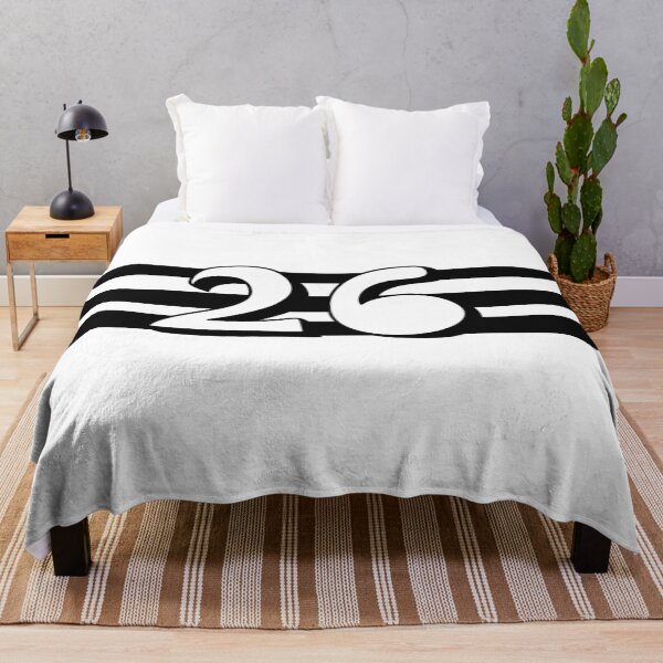 Item preview, Hand-Drawn Number 26 on Horizontal Stripe – Artistic Typography Design designed and sold by Cultradesign.