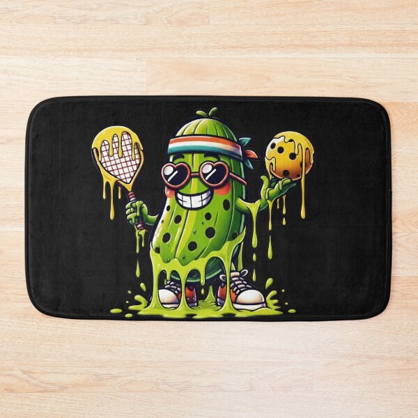 Item preview, Funny Pickleball Pickle Character Drip Art designed and sold by TinaMDedrick.