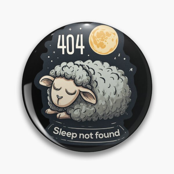 Item preview, 404 Sleep Not Found - No Sleep Sheep designed and sold by SleekLineSketches.