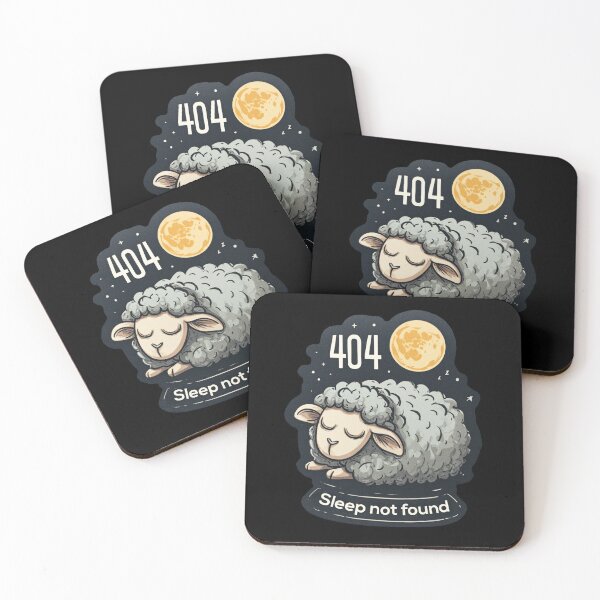 Item preview, 404 Sleep Not Found - No Sleep Sheep designed and sold by SleekLineSketches.
