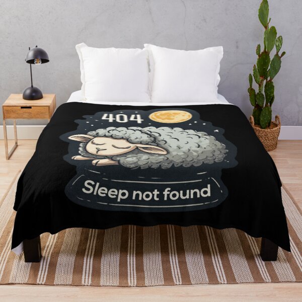 Item preview, 404 Sleep Not Found - No Sleep Sheep designed and sold by SleekLineSketches.