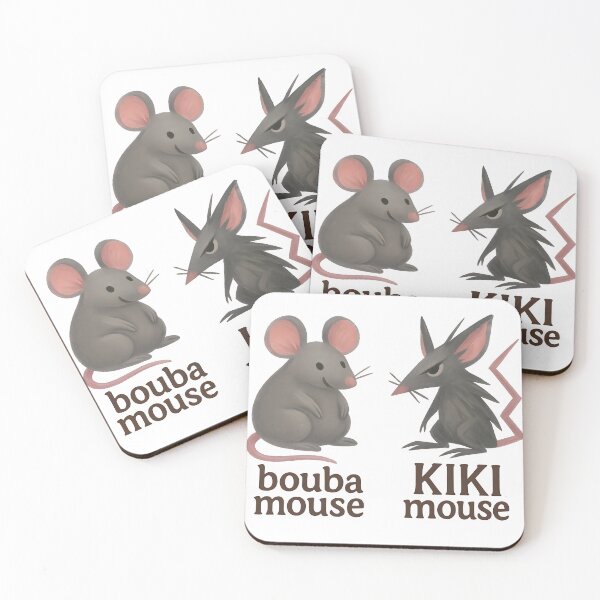 Item preview, Bouba vs Kiki Mouse — The Shape of Squeak Sound designed and sold by Nerd Romance Café.