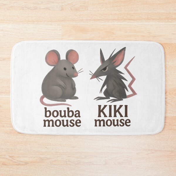 Item preview, Bouba vs Kiki Mouse — The Shape of Squeak Sound designed and sold by Nerd Romance Café.