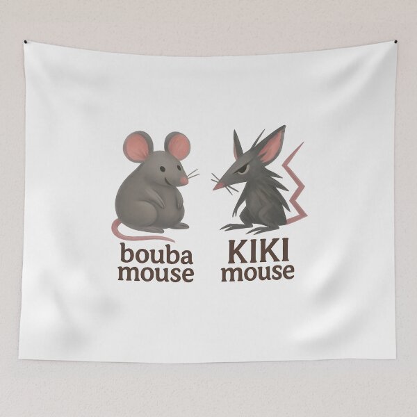 Item preview, Bouba vs Kiki Mouse — The Shape of Squeak Sound designed and sold by Nerd Romance Café.