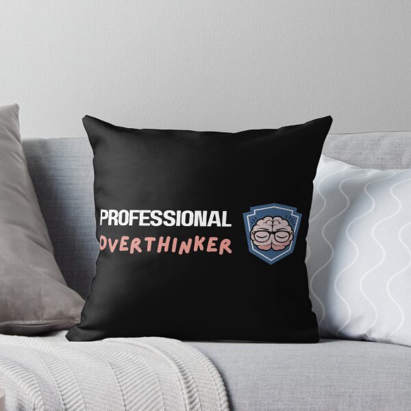 Item preview, “Professional Overthinker” ID Badge – Funny Anxiety Quote designed and sold by LA Art.