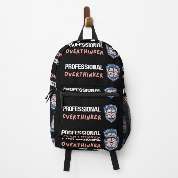 Item preview, “Professional Overthinker” ID Badge – Funny Anxiety Quote designed and sold by LA Art.