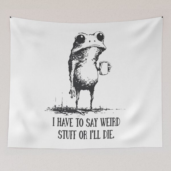 Item preview, Quote Silly Vintage Style Frog 90s Funny Humor designed and sold by JackyEstera.