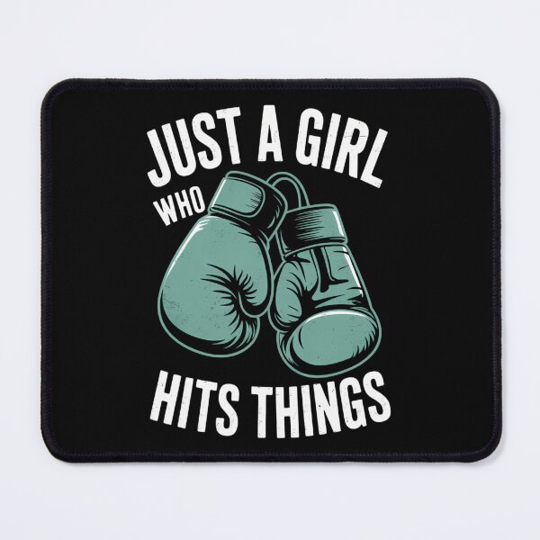Item preview, Just a Girl who hits Things Boxing Punching designed and sold by Sea4Adventures.