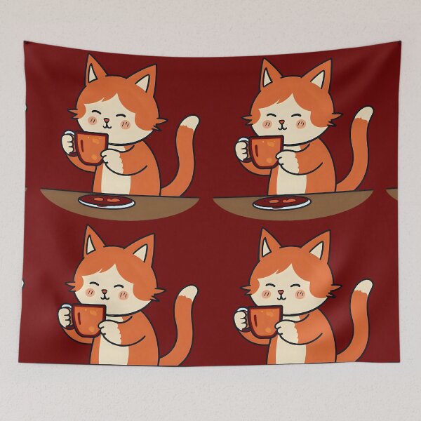 Aperçu de l'œuvre Café du matin pour chats créée et vendue par nighttime1990.