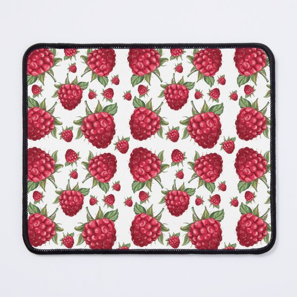 Item preview, Raspberry Pattern with Leaves – Botanical Art Illustration designed and sold by Dina Stoianova.