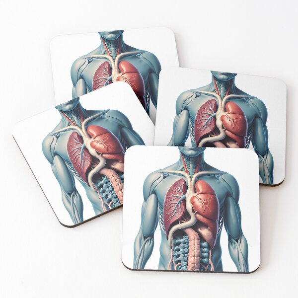 Item preview, Anatomical Human Torso with Internal Organs (3D Digital Art) designed and sold by Maldives-Art.