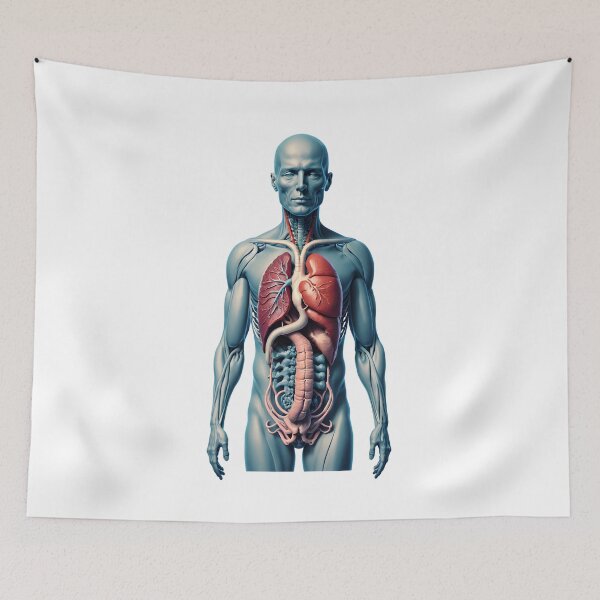 Item preview, Anatomical Human Torso with Internal Organs (3D Digital Art) designed and sold by Maldives-Art.