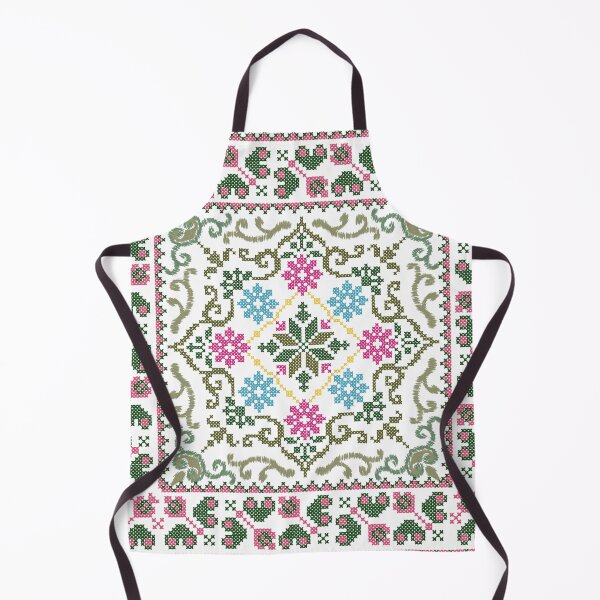 Item preview, Vintage Floral Cross Stitch Pattern – Handcrafted Folk Art Embroidery Design designed and sold by Dintheo.