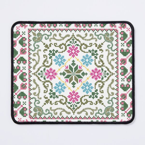 Item preview, Vintage Floral Cross Stitch Pattern – Handcrafted Folk Art Embroidery Design designed and sold by Dintheo.