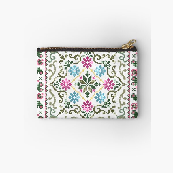 Item preview, Vintage Floral Cross Stitch Pattern – Handcrafted Folk Art Embroidery Design designed and sold by Dintheo.