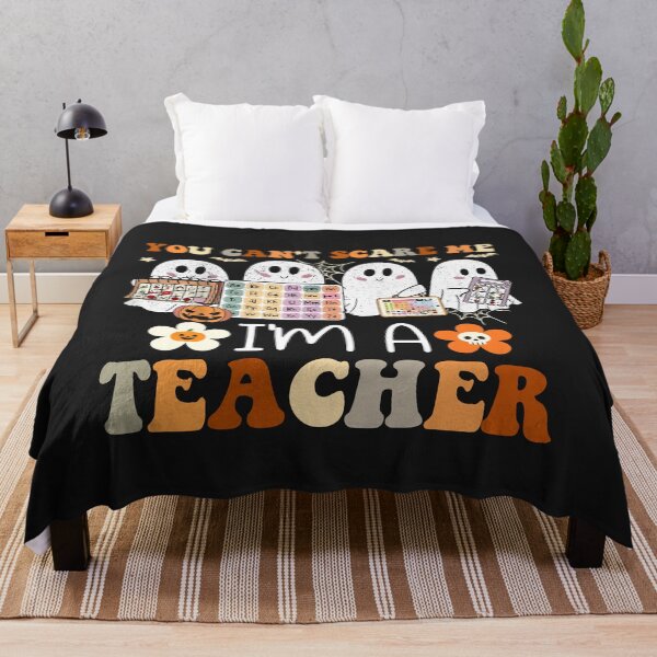Item preview, Halloween Teacher Shirt with Cute Ghosts and Classroom Boards designed and sold by TinaMDedrick.