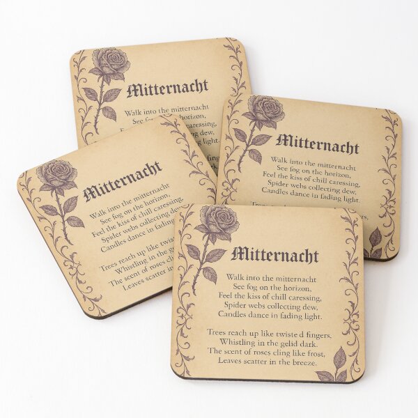Artikelvorschau, Mitternacht – Ein gotisches Mitternachtsgedicht entworfen und verkauft von Mouraludia.