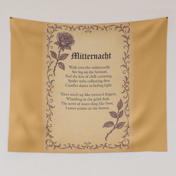 Artikelvorschau, Mitternacht – Ein gotisches Mitternachtsgedicht entworfen und verkauft von Mouraludia.