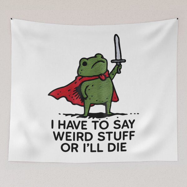 Item preview, Style Funny Vintage Frog Quote Silly Humor 90s designed and sold by JackyEstera.