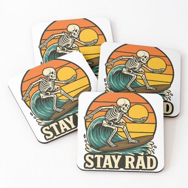 Item preview, Retro Skeleton Surf designed and sold by AIStoore.
