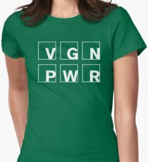 VGN Power is Vegan Power Women's Fitted T-Shirt