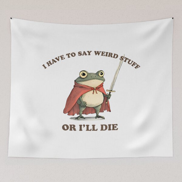 Item preview, Humor Vintage Style Frog Quote Silly 90s Funny designed and sold by JackyEstera.