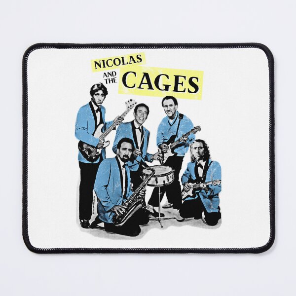 Item preview, Nicolass And The Cagess (N.ic Ca.ge Band) designed and sold by CMTomlinArt.