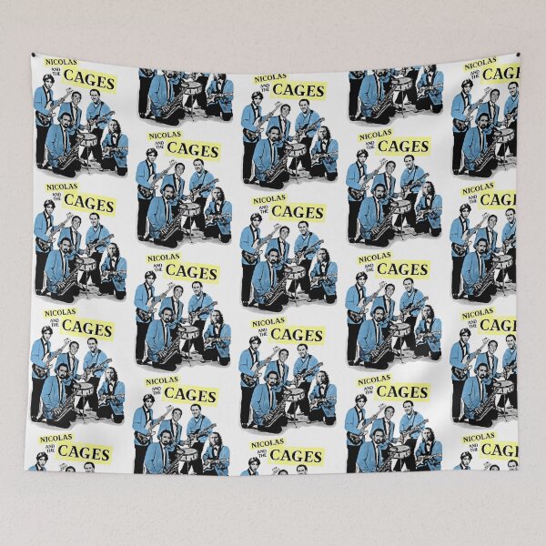 Item preview, Nicolass And The Cagess (N.ic Ca.ge Band) designed and sold by CMTomlinArt.