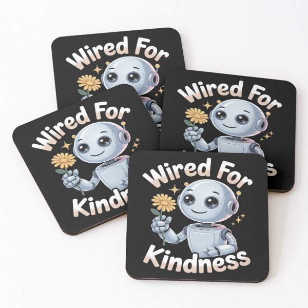 Item preview, Wired For Kindness, Cute Robot Nature designed and sold by PeteHomenick.