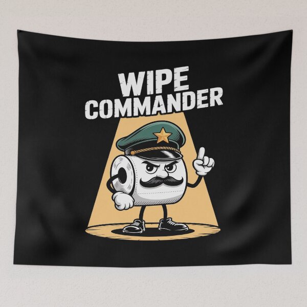 Item preview, Wipe Commander Funny Bathroom Toilet Paper designed and sold by PeteHomenick.