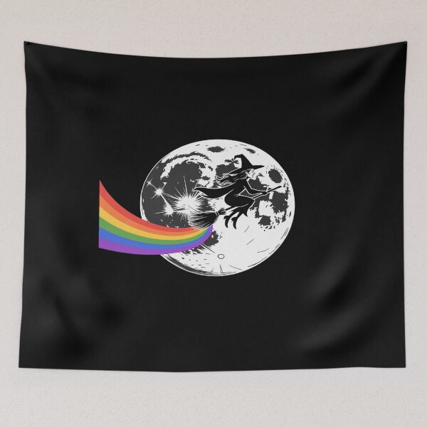 Item preview, Witch Rainbow Flag LGBT-Q Gay Pride Month Equality designed and sold by PeteHomenick.