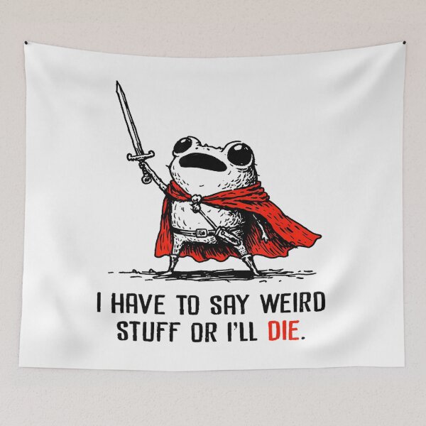 Item preview, Quote Humor Vintage 90s Funny Style Frog Silly designed and sold by JackyEstera.