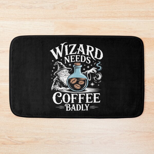 Item preview, Wizard Needs Coffee Badly Fantasy Magic Potion designed and sold by PeteHomenick.