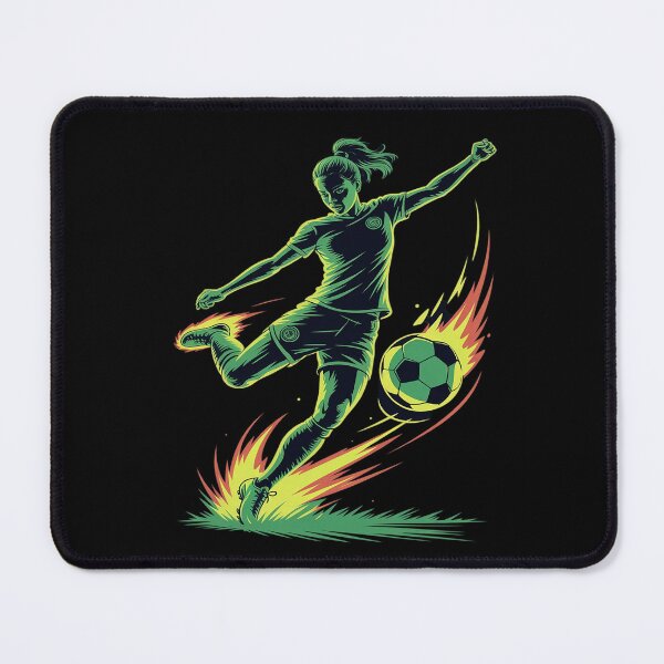 Item preview, Women's Soccer Power Kick Forward Motion Athlete designed and sold by PeteHomenick.