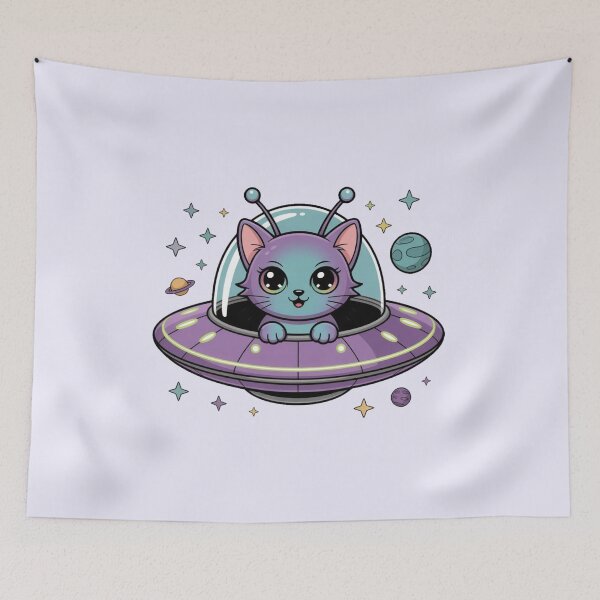 Item preview, Alien Cat designed and sold by Prints-by-Olaf.