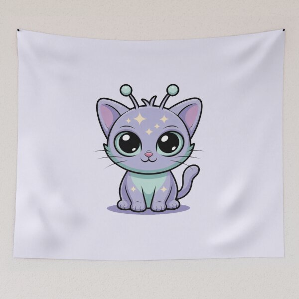 Item preview, Alien Cat designed and sold by Prints-by-Olaf.