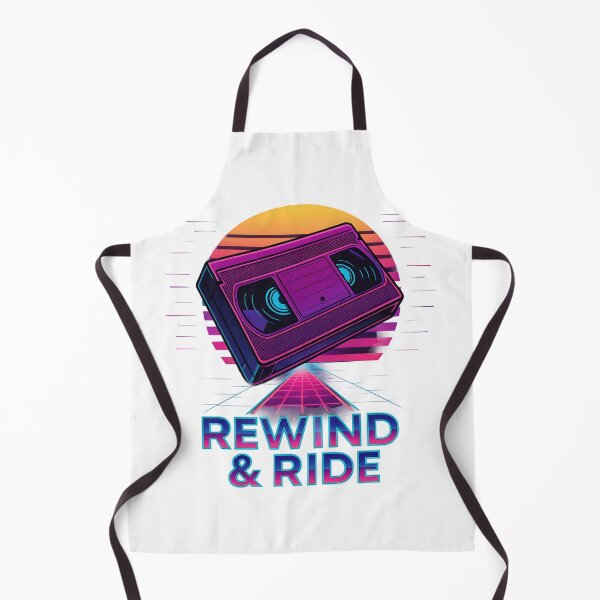 Item preview, Retro VHS Neon Rewind and Ride 80s Style Artwork. designed and sold by The-T-In-Retro.