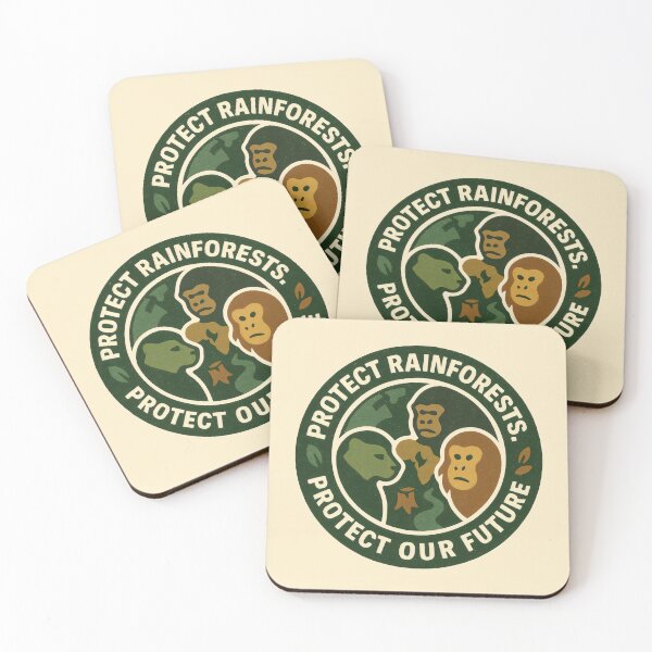 Item preview, Symbolic Wildlife Logo Urging Action for Rainforest and Future Protection designed and sold by SplashTastic.
