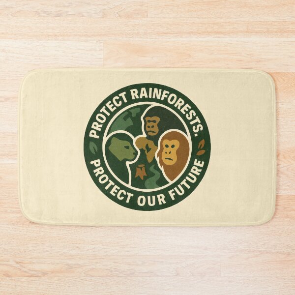 Item preview, Symbolic Wildlife Logo Urging Action for Rainforest and Future Protection designed and sold by SplashTastic.